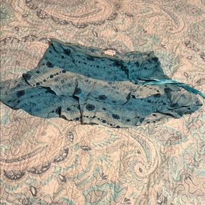 Stylish Blue Women's Mini Skirt